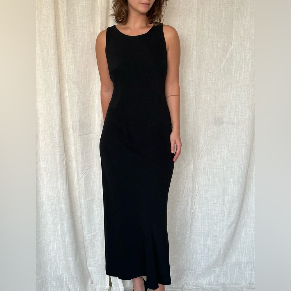 Vintage Fabrizio Lenzi black cocktail dress